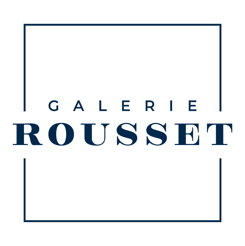 logo Galerie Rousset carré blanc